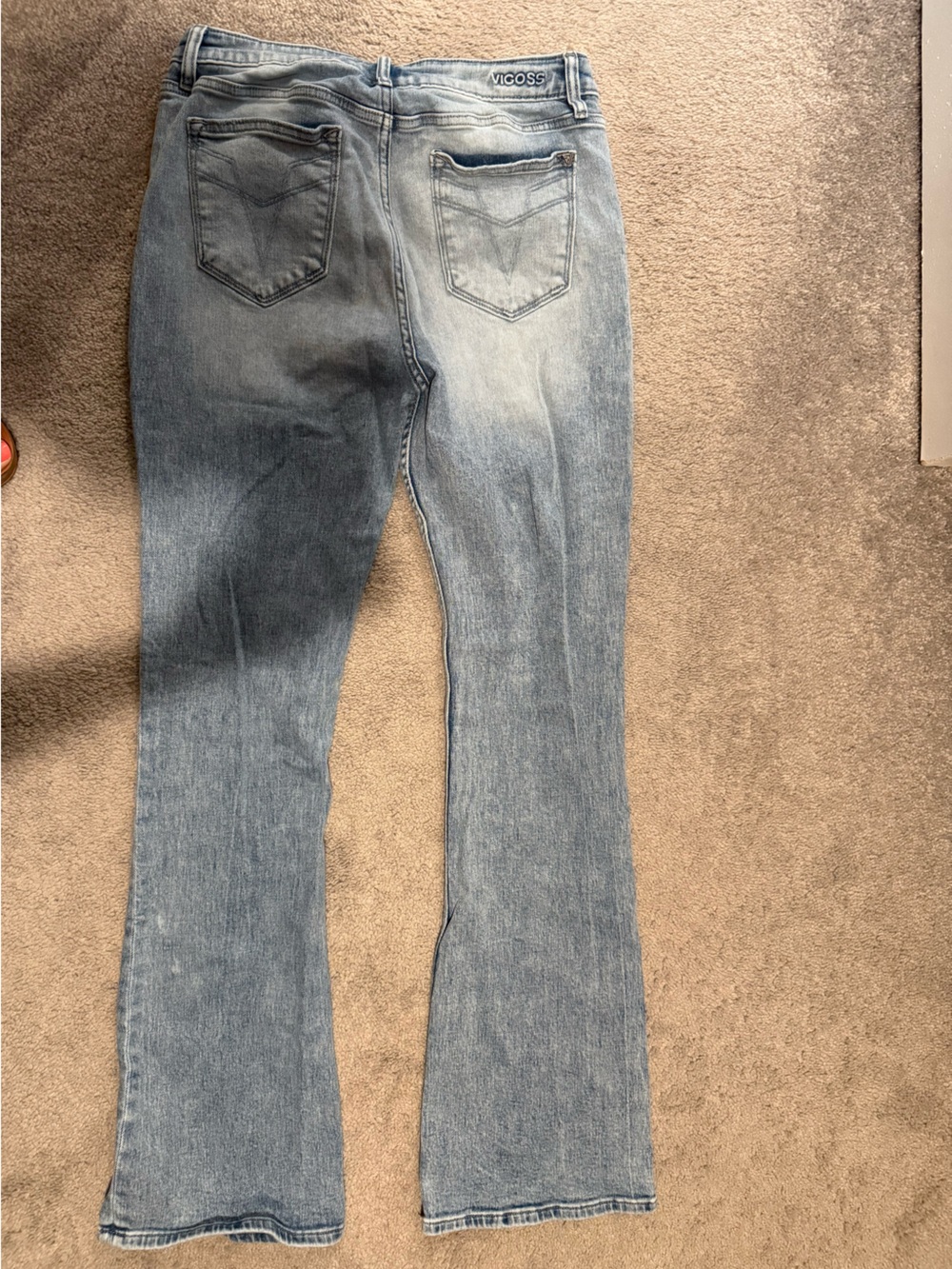 Vigoss Light Blue Denim Straight Leg Jeans